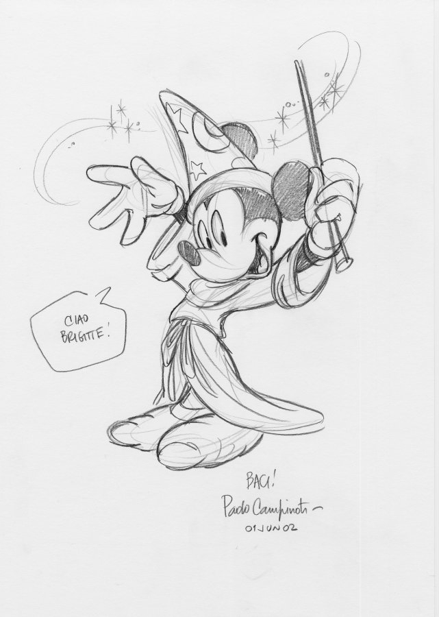 Mickey Mouse by Paolo Campinoti, in Artur & Biggi J.'s Walt Disney and  other Cartoon Charakters Comic Art Gallery Room