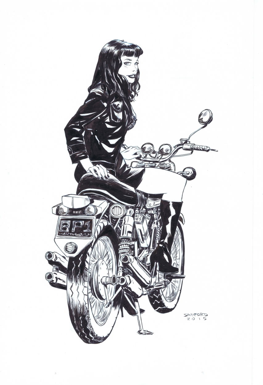 Bettie Page, in etienne Art For Sale 500 and above Comic Art