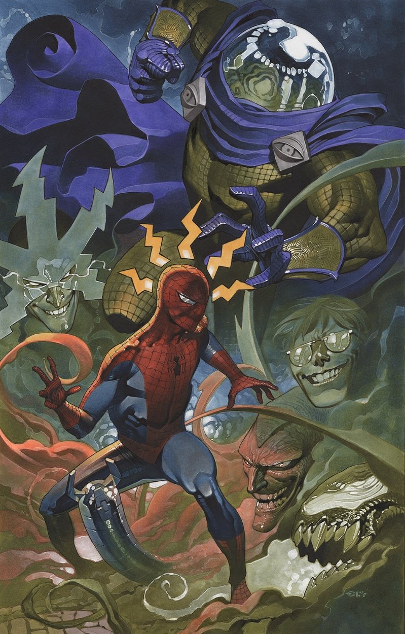 Spider-Man vs Mysterio by Chris Stevens, in etienne estorge's The Keepers  Comic Art Gallery Room