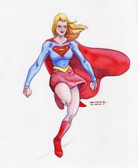 Supergirl by Garry McKee, in Karen McFee's Misc. Comic Art Gallery Room