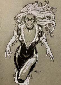 Black Cat - Carlos Gómez, in Rashid BH's Commissions Comic Art Gallery Room