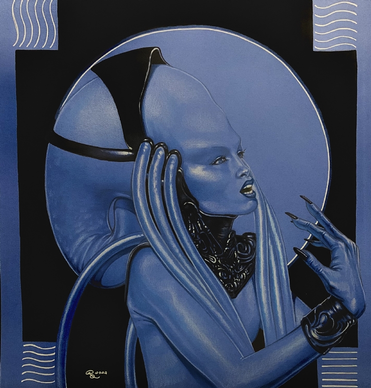 The Diva Plavalaguna from the Fifth Element Comic Art
