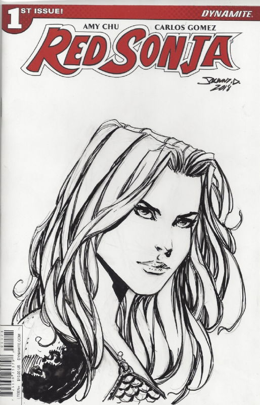 Red Sonja 1 Sketch Cover by Johnny Desjardins, in Nick C's Red Sonja ...