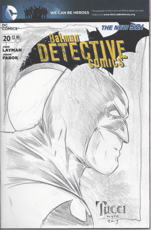 Detective Comics 20 Sketch Cover by Bill Tucci (Batman), in Nick C's DC ...