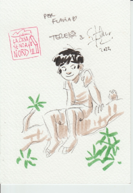 Turconi -Radice, in Alberto Setaccioli's Dediche, Dédicaces, Sketches.  Comic Art Gallery Room