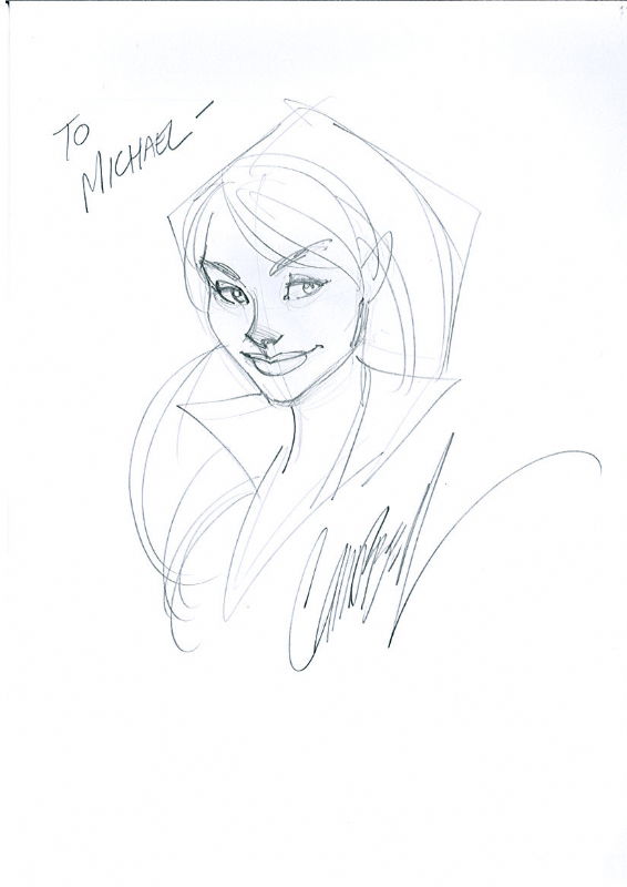 Sydney Savage Sketch J Scott Campbell In Michael Ms J Scott