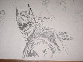 Batman Sketch By James O'Barr (SOLD!!) Comic Art