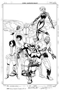 Ultimate X Men 84 cover Comic Art