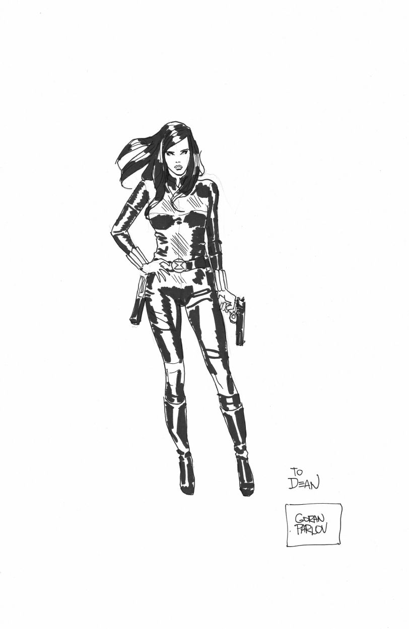 Black Widow Goran Parlov In Dean Abrahams The Black Widow Comic Art Gallery Room 0195