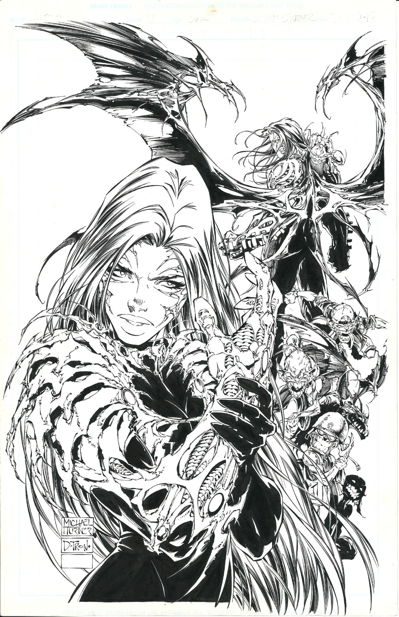 Witchblade 10 Cover Michael Turner In Dean Abraham S Michael Turner Comic Art Gallery Room