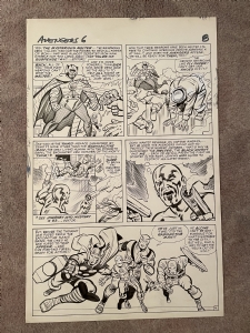 Avengers 6 page 6, Comic Art