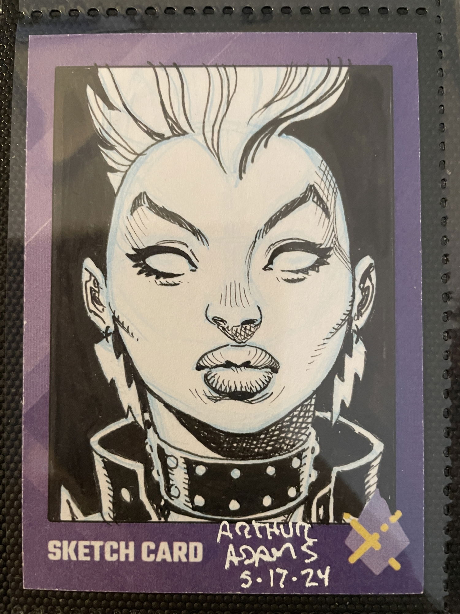 Storm sketch card by Arthur Adams, in Lance Suarez's Very Sketchy Comic ...