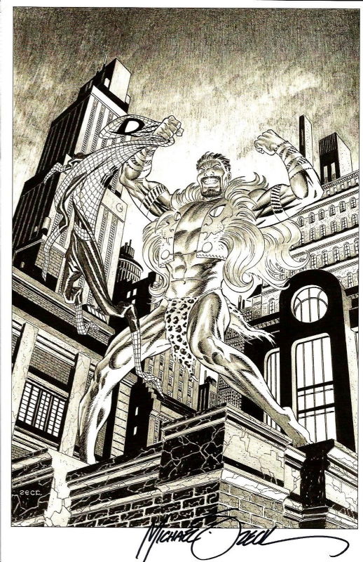 KRAVEN THE HUNTER print by Mike Zeck SIGNED with COA! Spider-Man ...