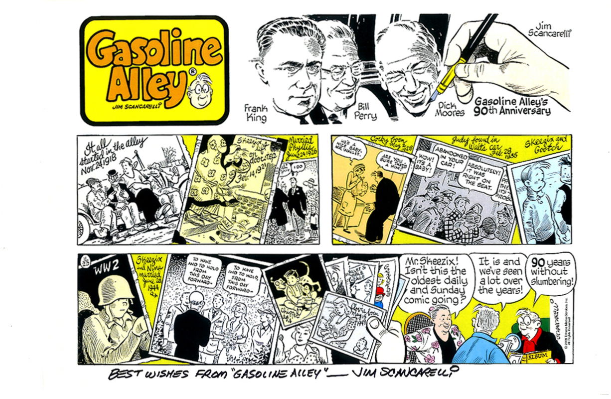 GASOLINE ALLEY STRIP COLOR PRINT SIGNED JIM SCANCARELLI!, In Inkwell ...