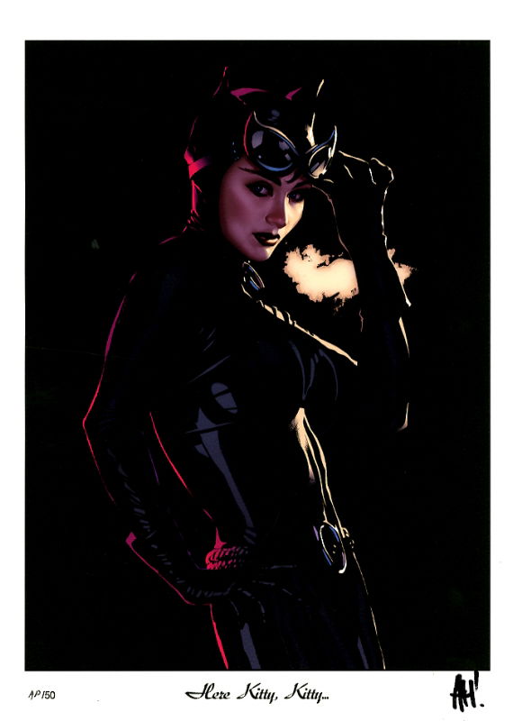 CATWOMAN ARTISTS PROOF COLOR PRINT SIGNED ADAM HUGHES!, in Inkwell ...