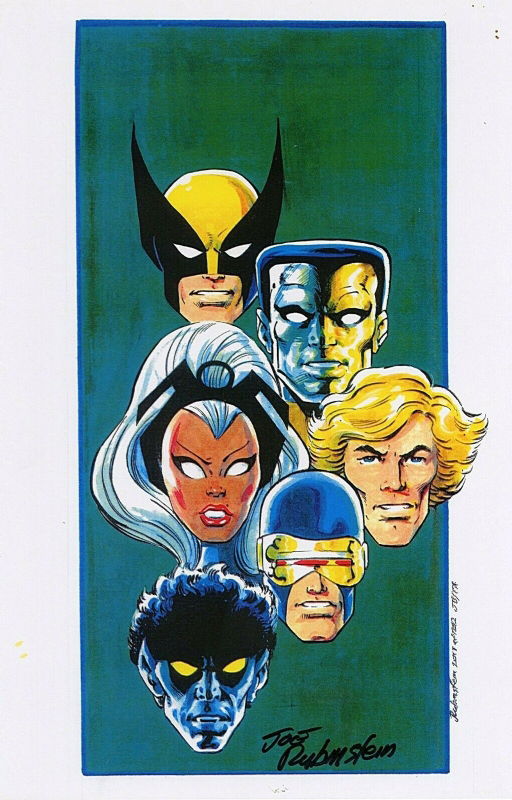 CLASSIC X-MEN CORNER BOX PRINT SIGNED JOE RUBINSTEIN, in Inkwell Awards ...