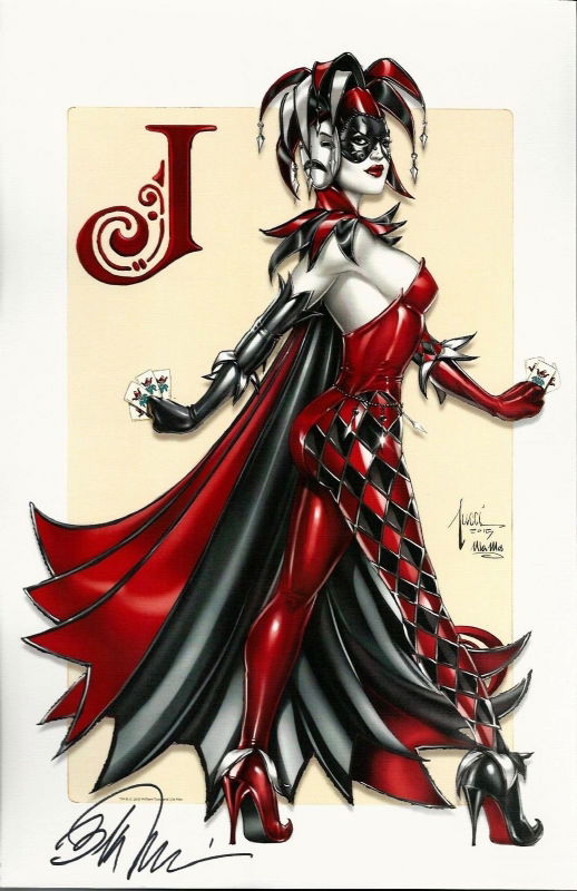 Harley Quinn Bill Tucci Signed Print 1 In Inkwell Awardss Prints And Sketchbook Donations 