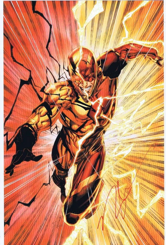 DC Comics/CW THE FLASH Print-Brett Booth SIGNED by Norm Rapmund-Inkwell ...