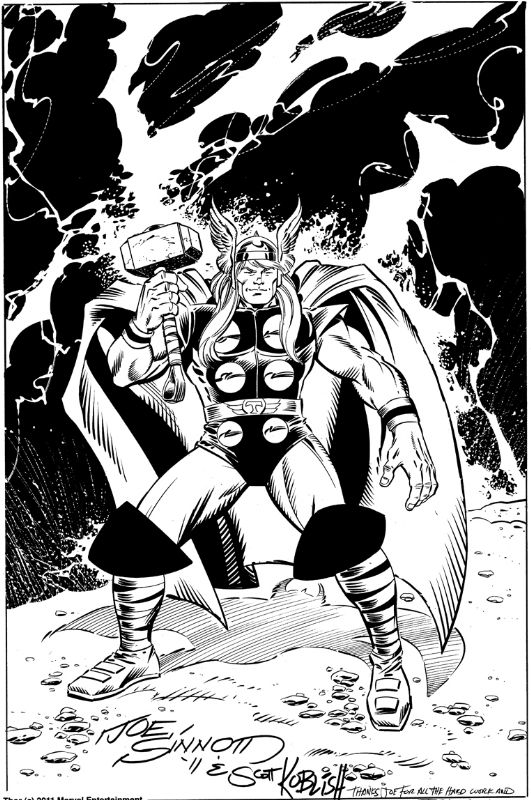 THor inked by Scott Koblish, in Inkwell Awards's 2012 Joe Sinnott ...