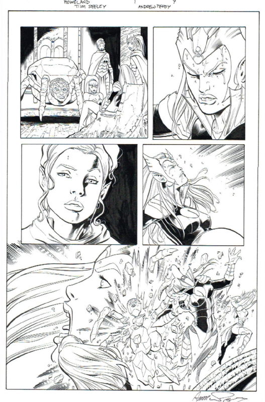 HOMELAND' PUBLISHED ORIGINAL ART TIM SEELEY & ANDREW PEPOY! SIGNED ...