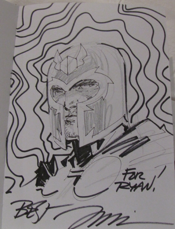 Jim Lee - Magneto, in Ryan Woodforde's Marvel Sketchbook Comic Art Gallery  Room