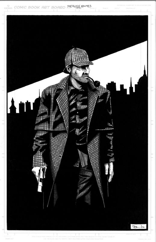 Sherlock Holmes 1991 , in David K's David K Art Comic Art Gallery Room