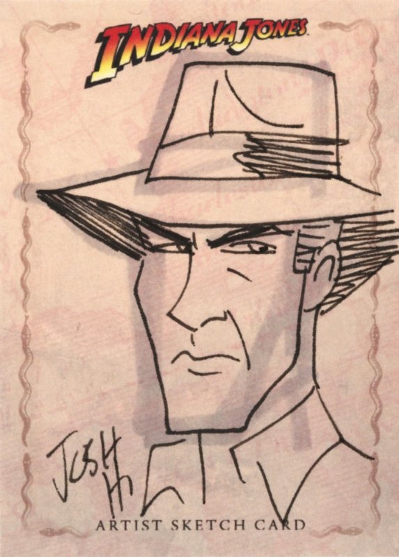 Indiana Jones Sketch Card By Josh Howard I In Philip R Frey S Indiana Jones Comic Art