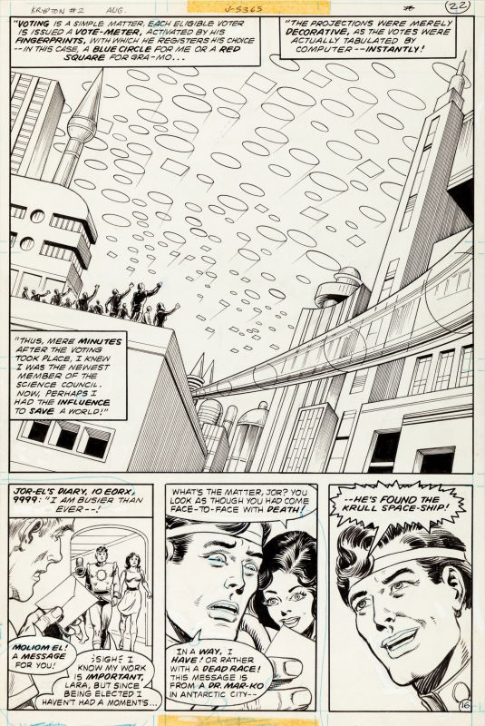 World of Krypton No. 2, page 16 (DC, 1979) featuring Superman's parents ...