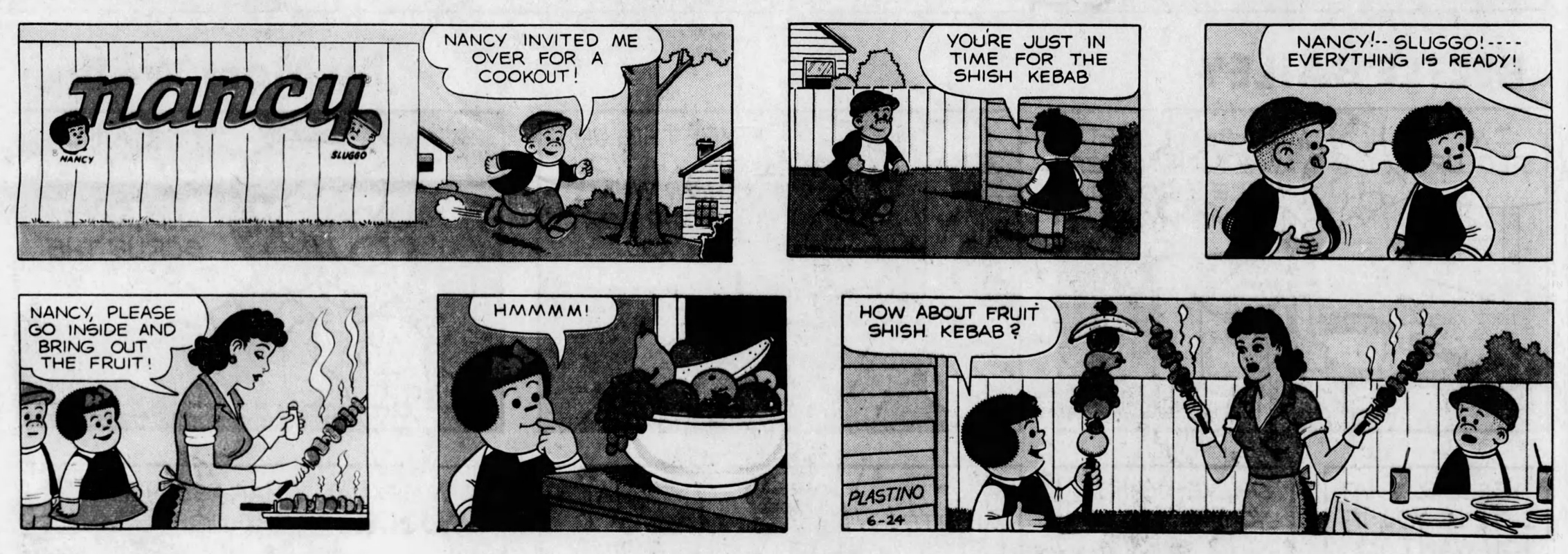 Nancy Comic Strip 1984 06 24 Featuring Aunt Fritzi Ritz And Sluggo By Al Plastino In Philip R