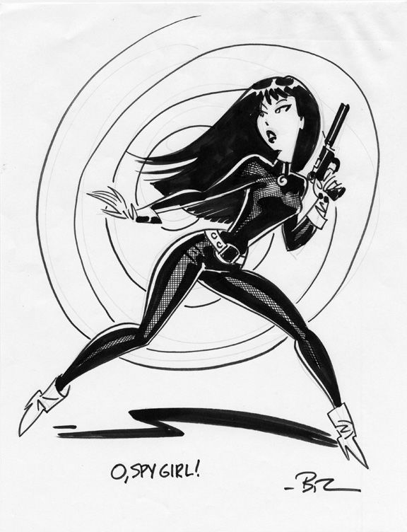 Bruce Timm Spy Girl, in Martin Arlt's Bruce Timm Comic Art Gallery Room