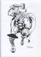 ROYER, MIKE / based on JACK KIRBY pencils - Thor Comic Art