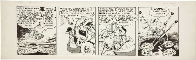 BERG, DAVE - Sir Spike daily #4, plane Comic Art