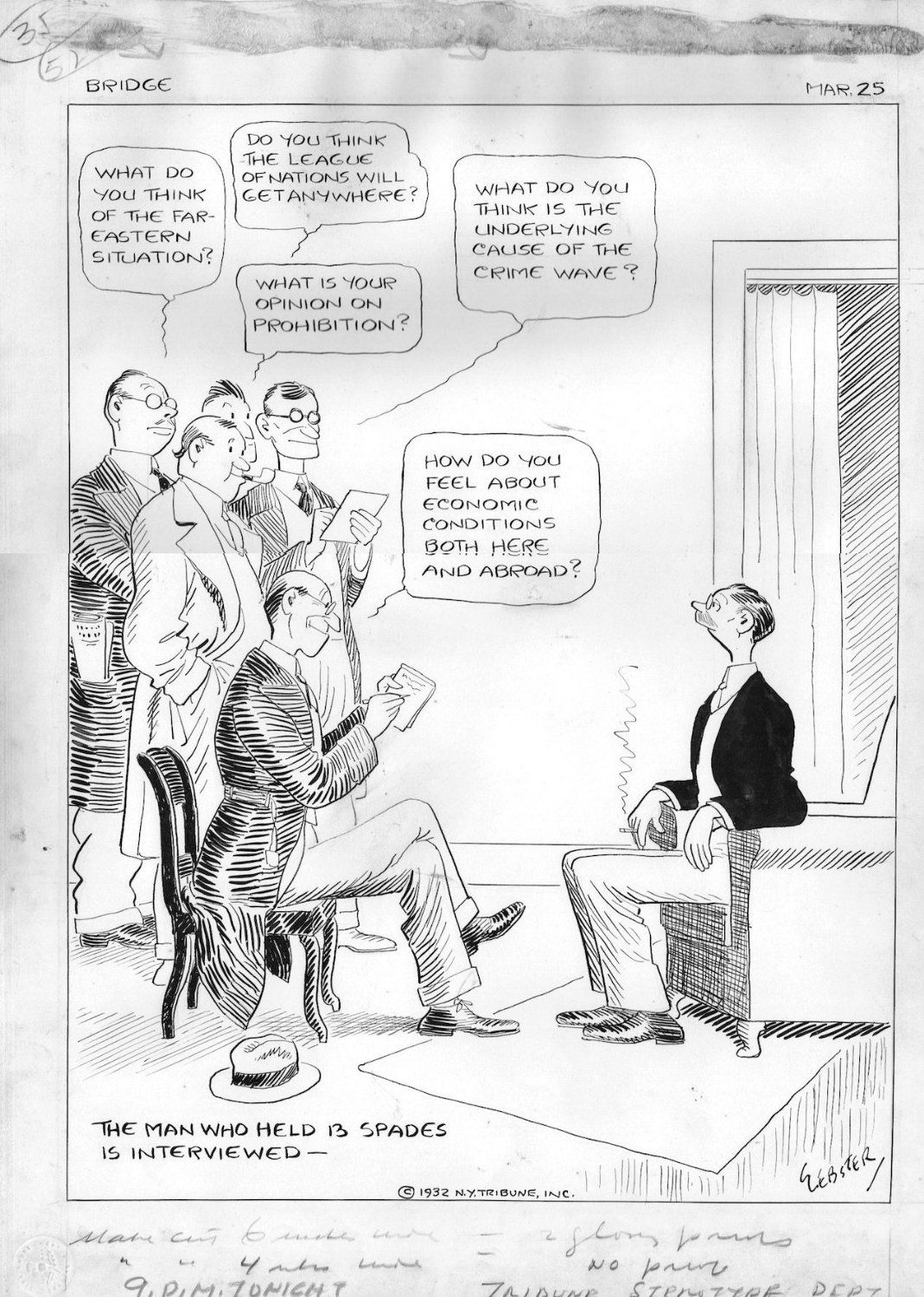 Webster Harold Bridge Comic Strip A Milquetoast Card Player Who Holds 13 Spades Is Interviewed 1932 In Stephen Donnelly S Webster Harold T Comic Strip Art Casper Milquetoast Comic Art Gallery Room Webster Harold Bridge Comic Strip A Milquetoast Card Player Who Holds 13 Spades Is Interviewed 1932 In Stephen Donnelly S Webster Harold T Comic Strip Art Casper Milquetoast Comic Art Gallery Room