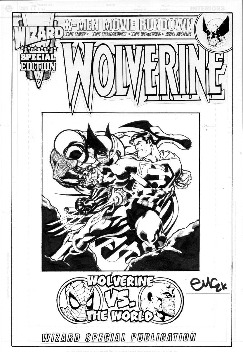 MCGUINNESS, ED - Wolverine Wizard special - Superman vs Wolverine, in ...