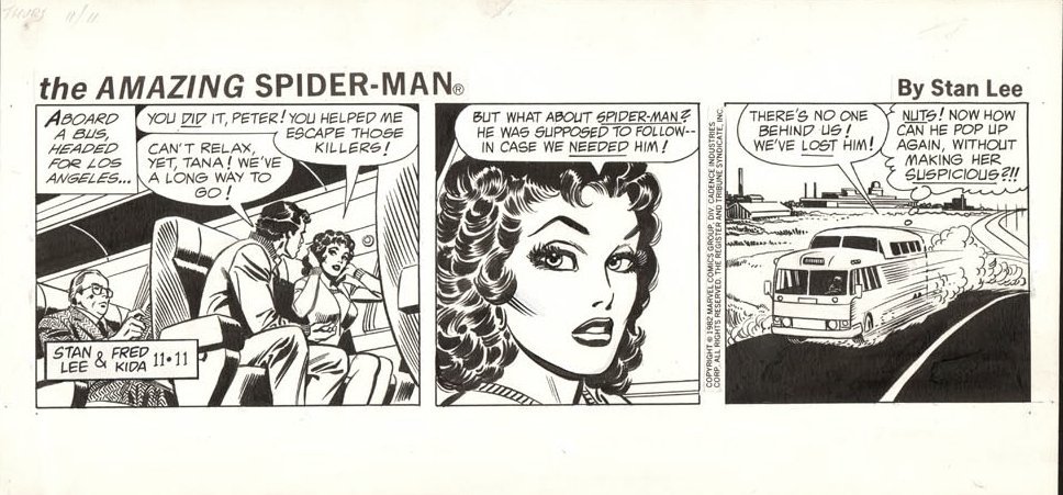 KIDA, FRED / JOHN ROMITA SR - Amazing Spiderman daily 11/11 1982 ...