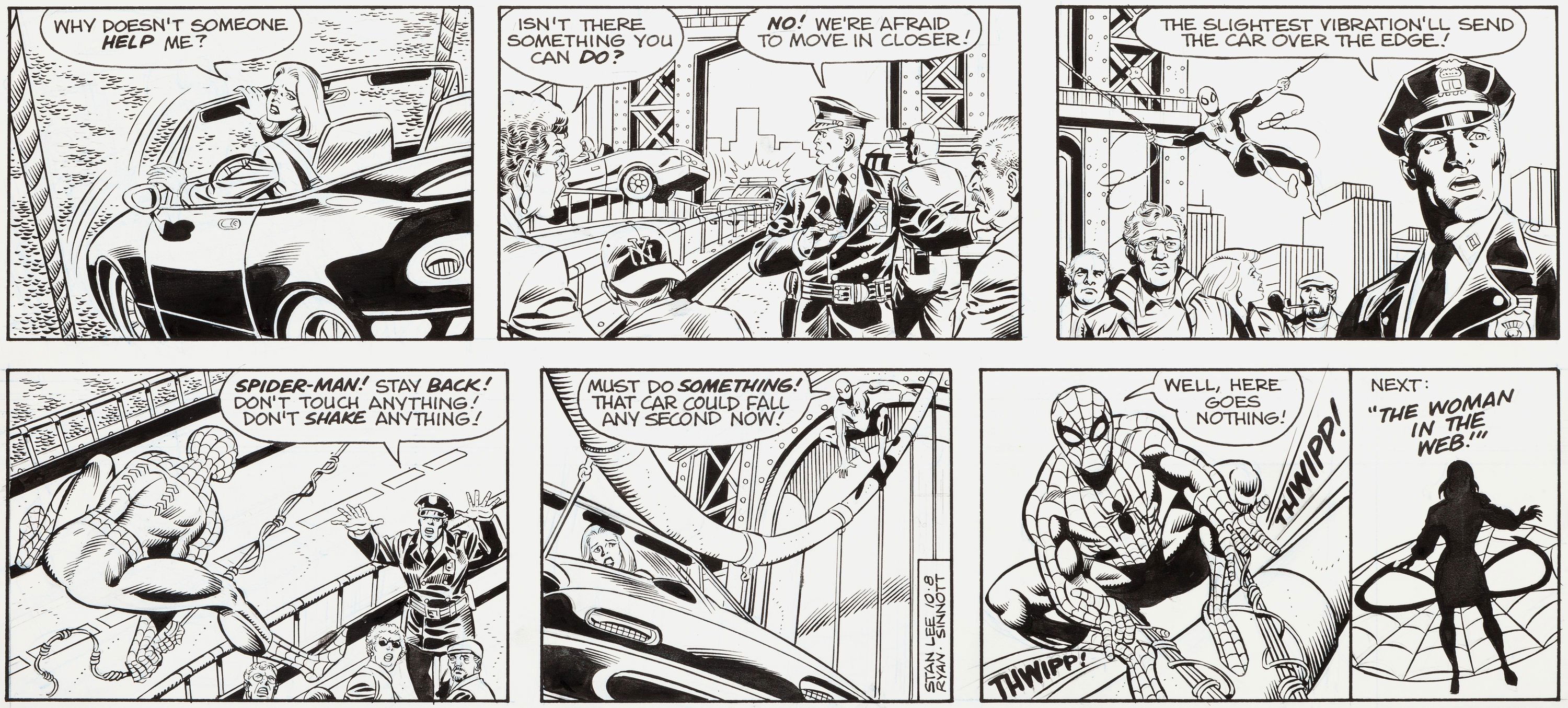Ryan Paul Joe Sinnot Spider Man Sunday 10 8 1995 Spider Man Saving Woman On Bridge In Stephen Donnelly S Comic Strip Art Comic Book Characters Marvel Superheroes Spider Man Hulk Conan Etc Comic Ryan Paul Joe Sinnot Spider Man Sunday 10 8 1995 Spider Man Saving Woman On Bridge In Stephen Donnelly S Comic Strip Art Comic Book Characters Marvel Superheroes Spider Man Hulk Conan Etc Comic