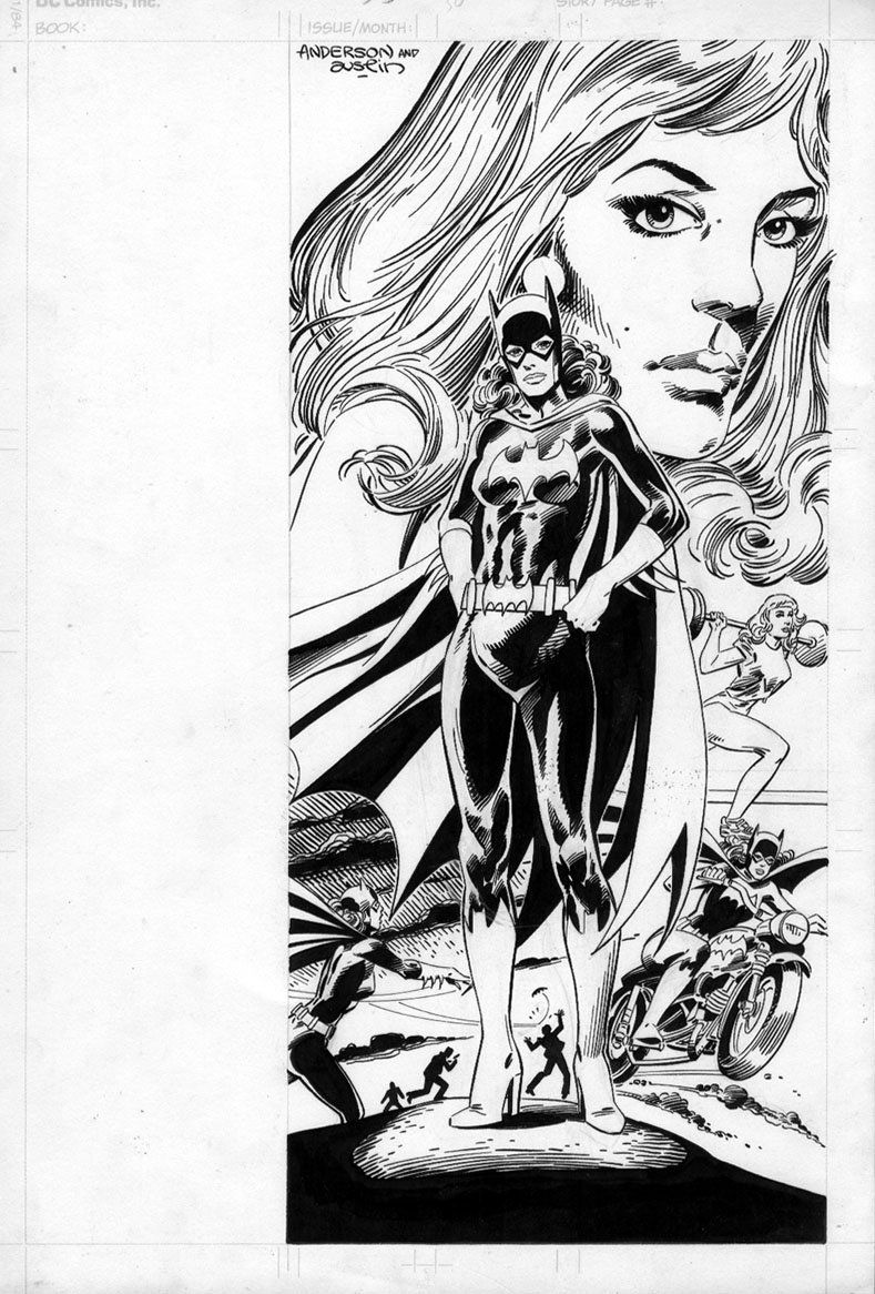 Anderson Brent Terry Austin Batgirl Dc Pinup In Stephen Donnelly