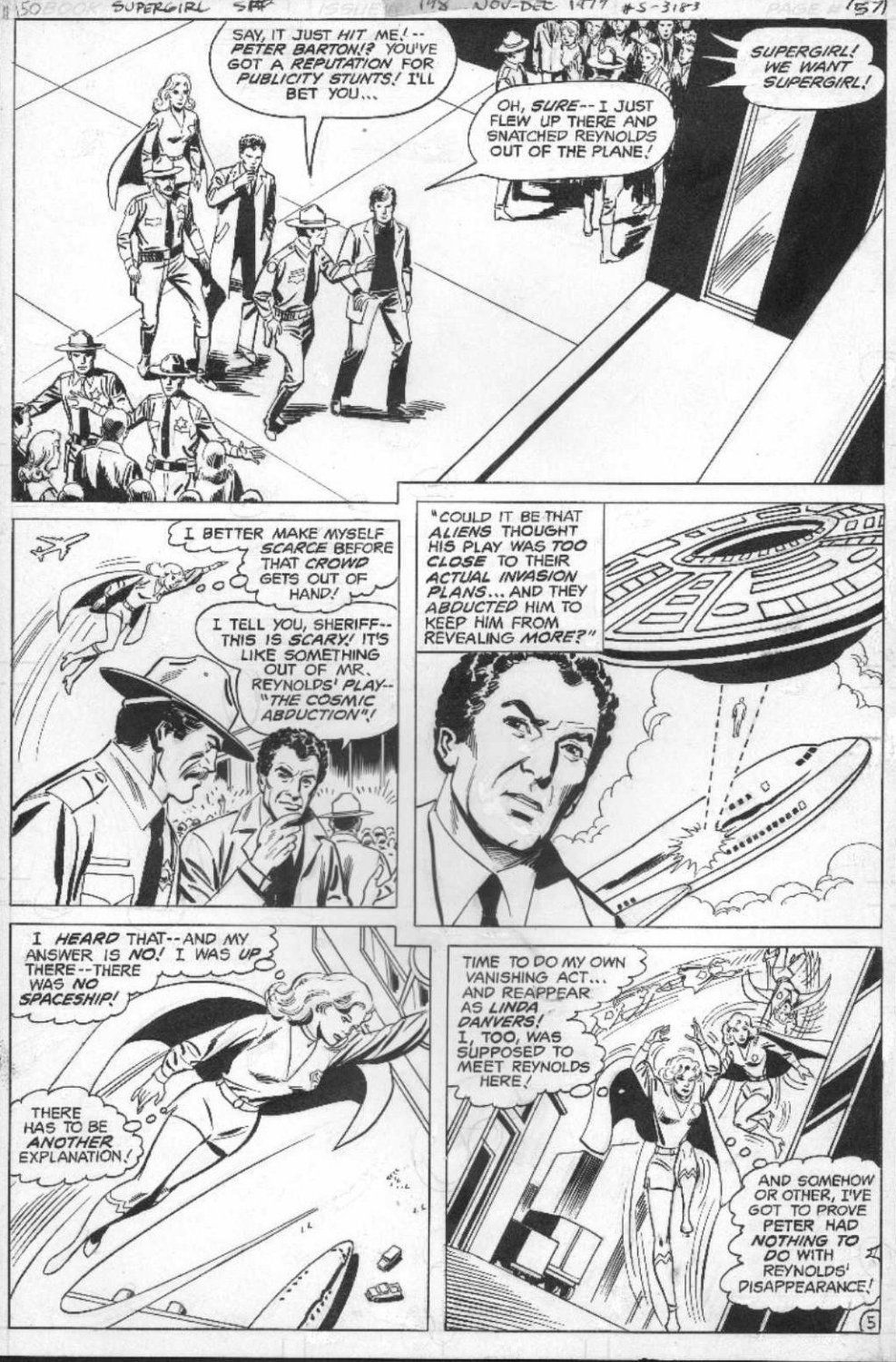 HECK, DON - Superman Family #198 pg 5, Supergirl & UFO, in Stephen ...