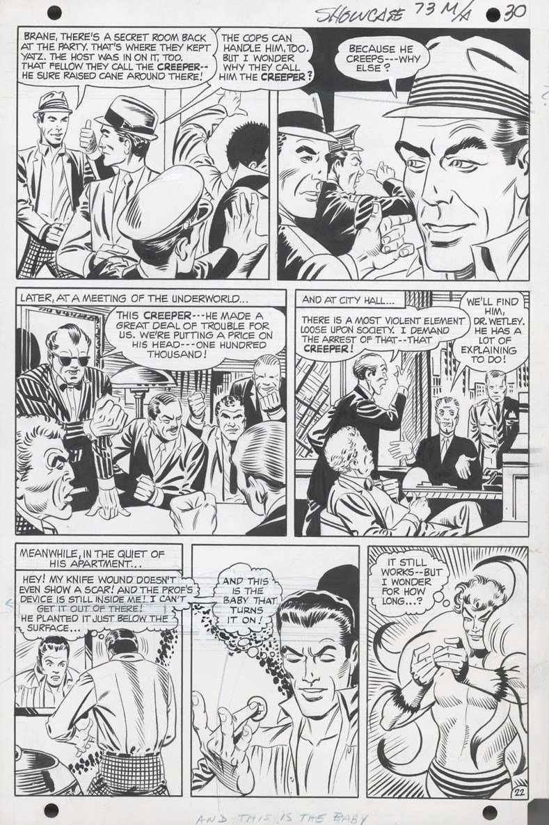 DITKO, STEVE - Showcase #73 pg 22, Origin & 1st Creeper ...