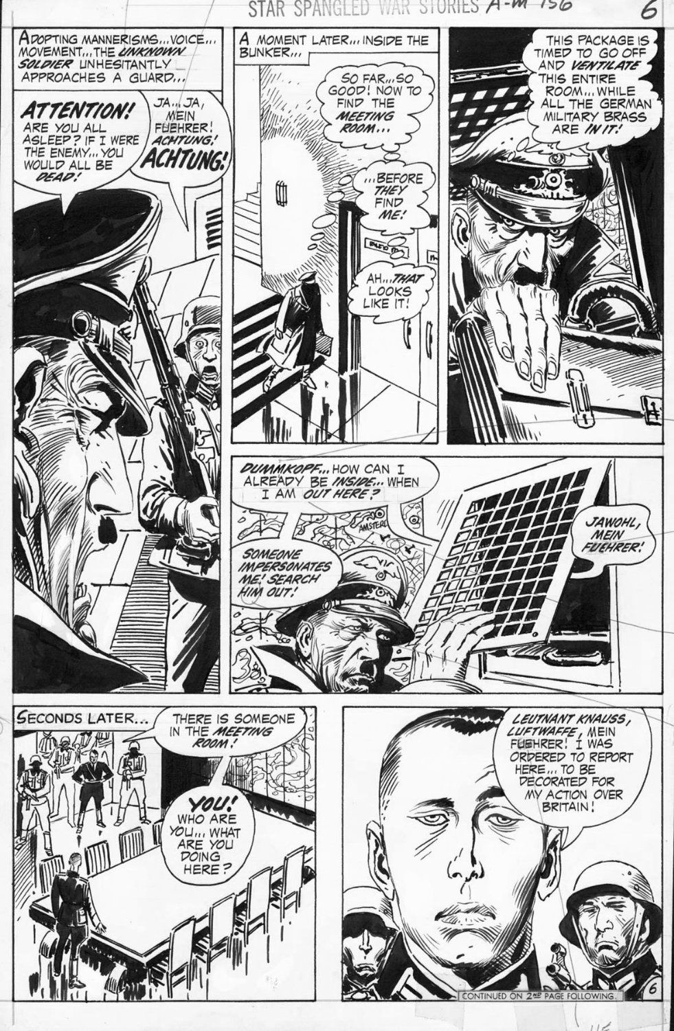 KUBERT, JOE - Star Spangled War Stories #156 pg 6, Sixth Unknown ...