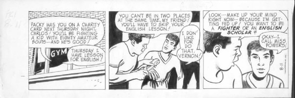 KOTZKY, ALEX - Apt 3-G daily 8-11 1970s, Gym - boxing Comic Art