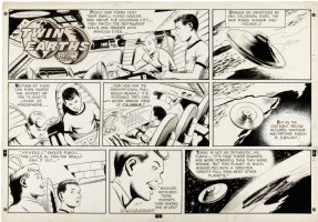 McWILLIAMS, AL - Twin Earths Sunday, the boys drive the flying Saucer, 12/4 1955 Comic Art