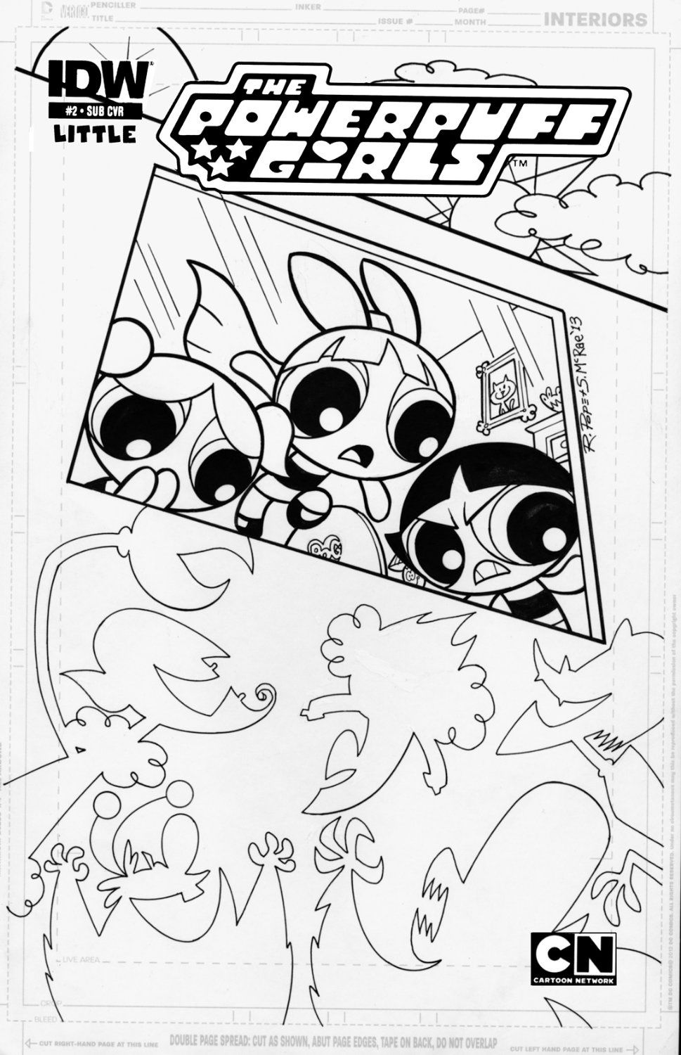 Cartoon Network - The Powerpuff Girls Coloring Sheet