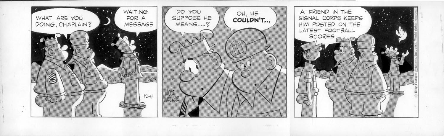WALKER, MORT - Beetle Bailey 12-4 1963 daily with Beetle, The Sarge,  Chaplin and the Lieutenant, in Stephen Donnelly's WALKER, MORT - Beetle  Bailey dailies and sundays, plus more Comic Art Gallery Room