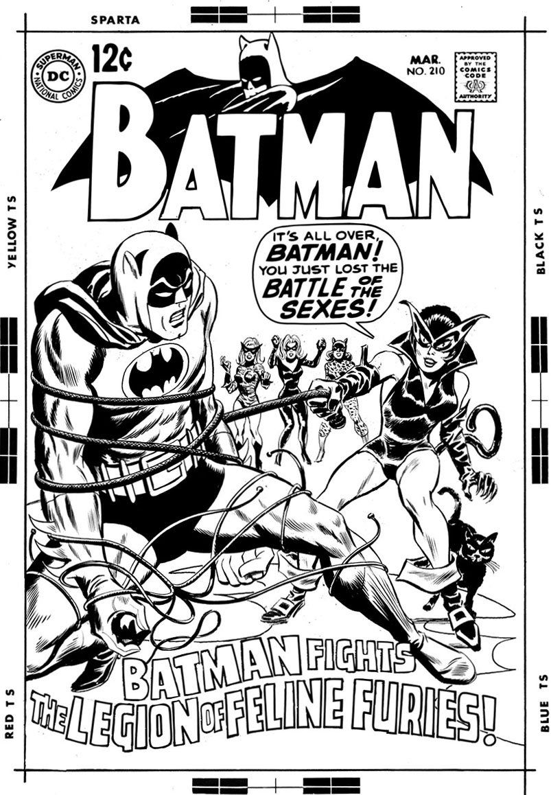 INFANTINO, CARMINE / IRV NOVICK - Batman #210 1st cover Catwoman - Feline  Furies, in Stephen Donnelly's INFANTINO, CARMINE - Silverage Flash, Adam  Strange, etc Comic Art Gallery Room