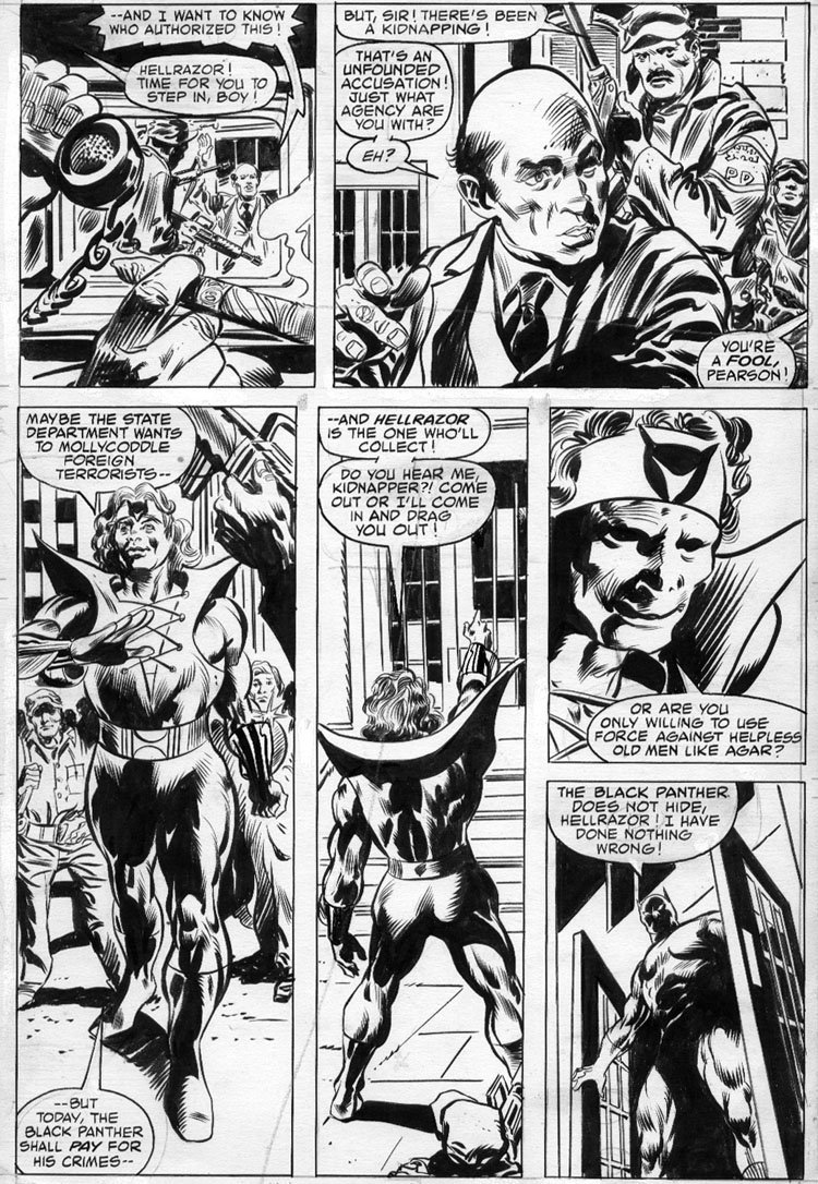 Colan Gene Marvel Team Up 87 Page 16 Spider Man And Black Panther