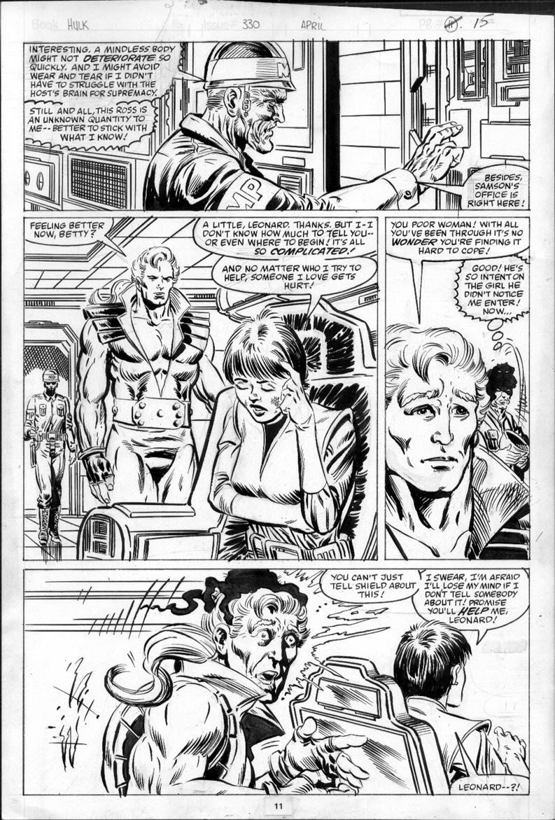 MCFARLANE, TODD - Incredible Hulk #330 page 11, Doc Samson, Betty ...