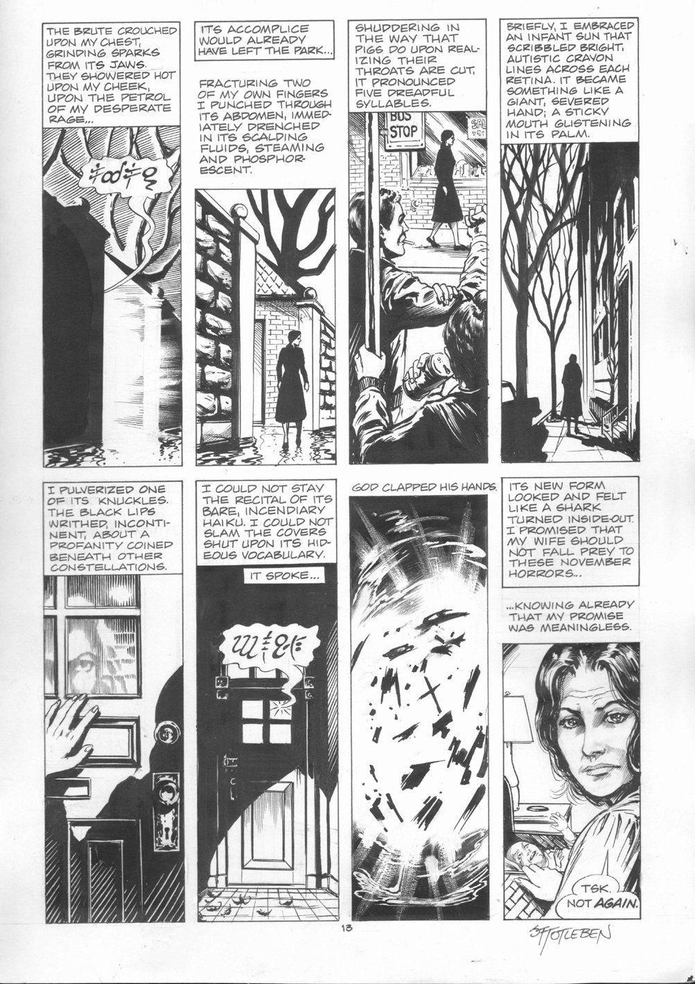 Totleben John Alan Moores Miracle Man 11 Pg 13 1st By John Alien As Human Mrs Miracle