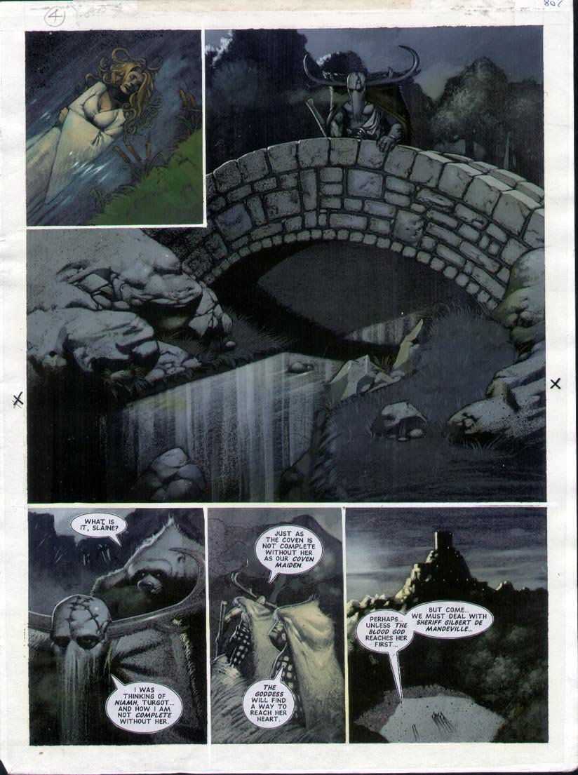 STAPLES, GREG - 2000AD #956 Slaine painted pg 25, in Stephen Donnelly's ...