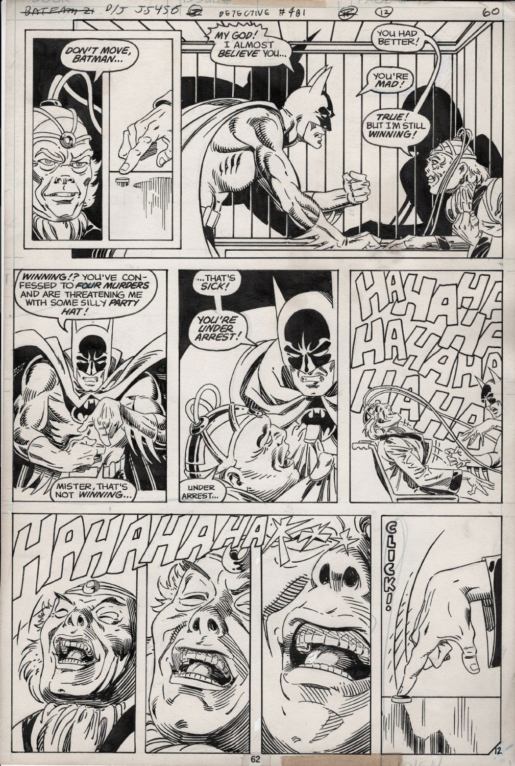 STARLIN, JIM / CRAIG RUSSELL - Detective Comics #481 pg 12, 1st giant-size  issue Batman, in Stephen Donnelly's STARLIN, JIM - Marvel, DC, etc. Comic  Art Gallery Room